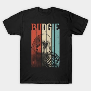 80s Retro Vintage Budgie T-Shirt